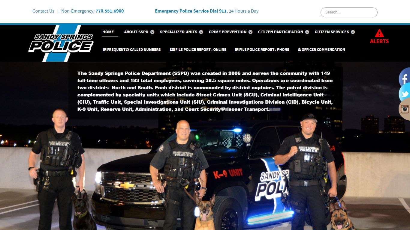 Home - Sandy Springs, GA | Police Department