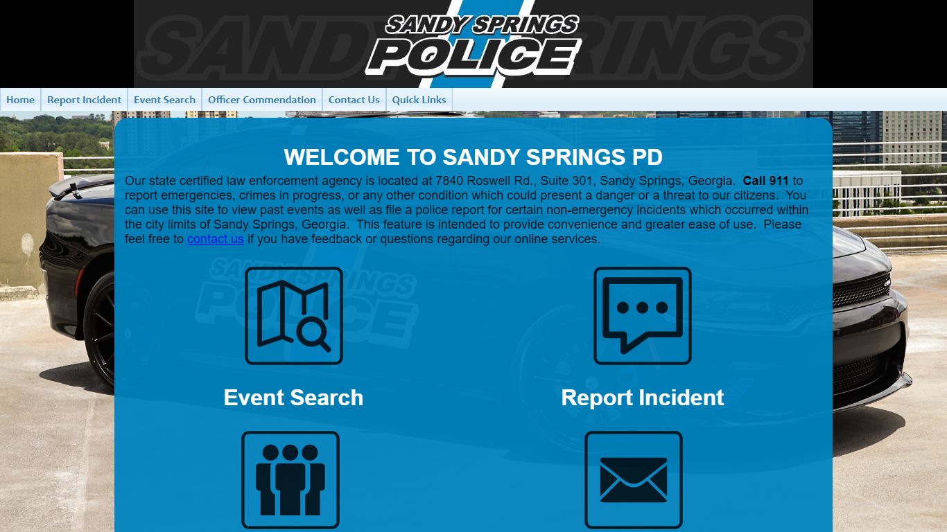 Sandy Springs Police Department P2C