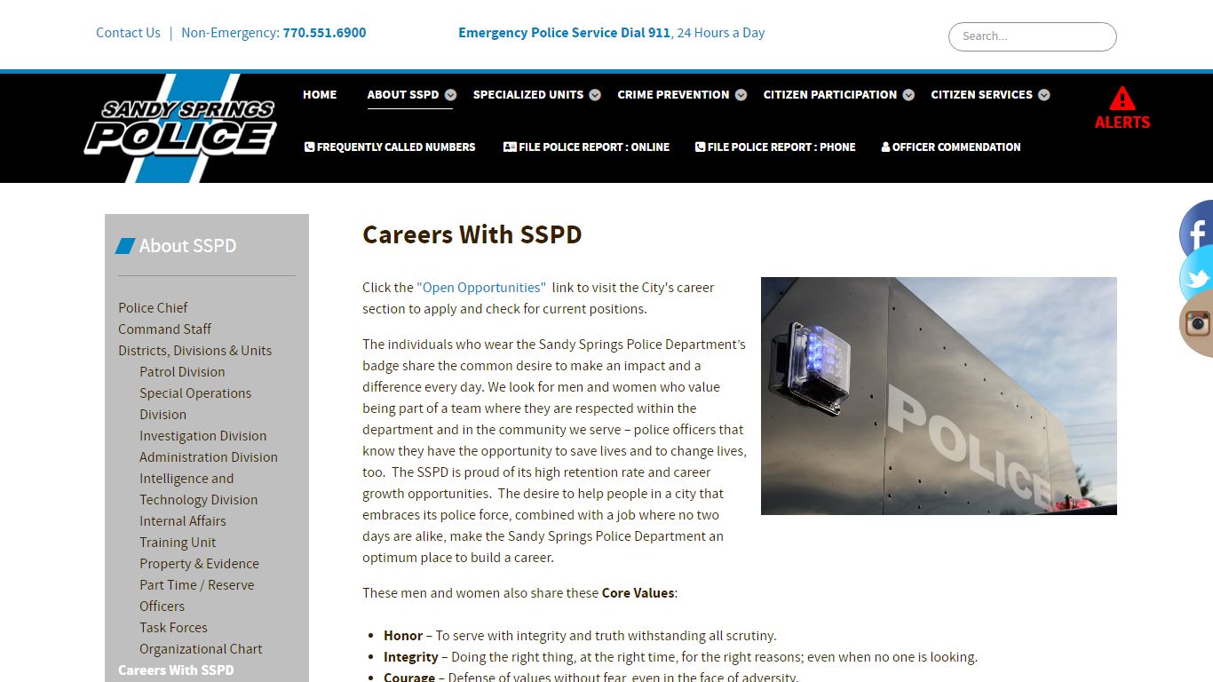 Careers With SSPD - Sandy Springs, GA | Police Department